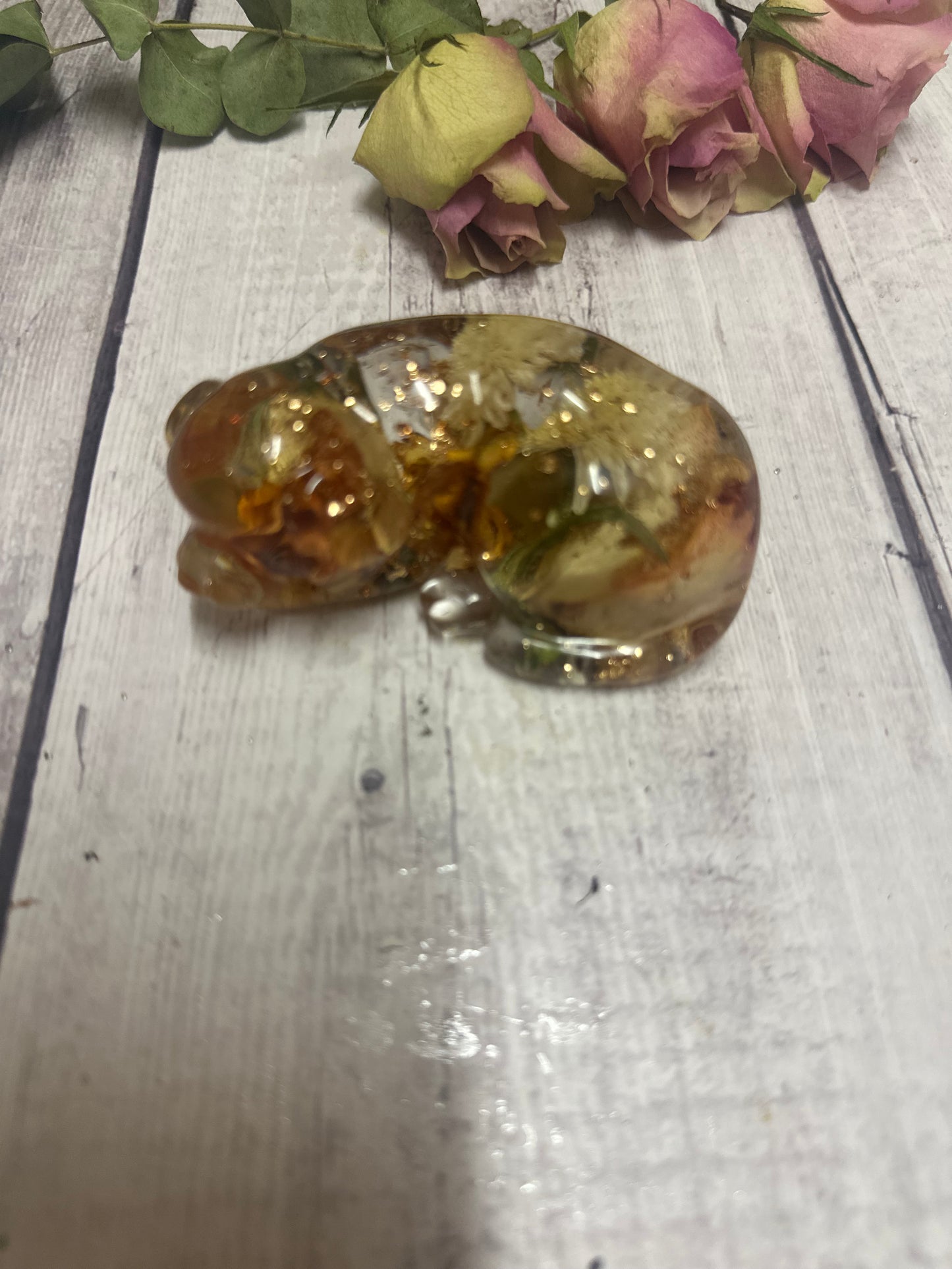 Resin dog memorial