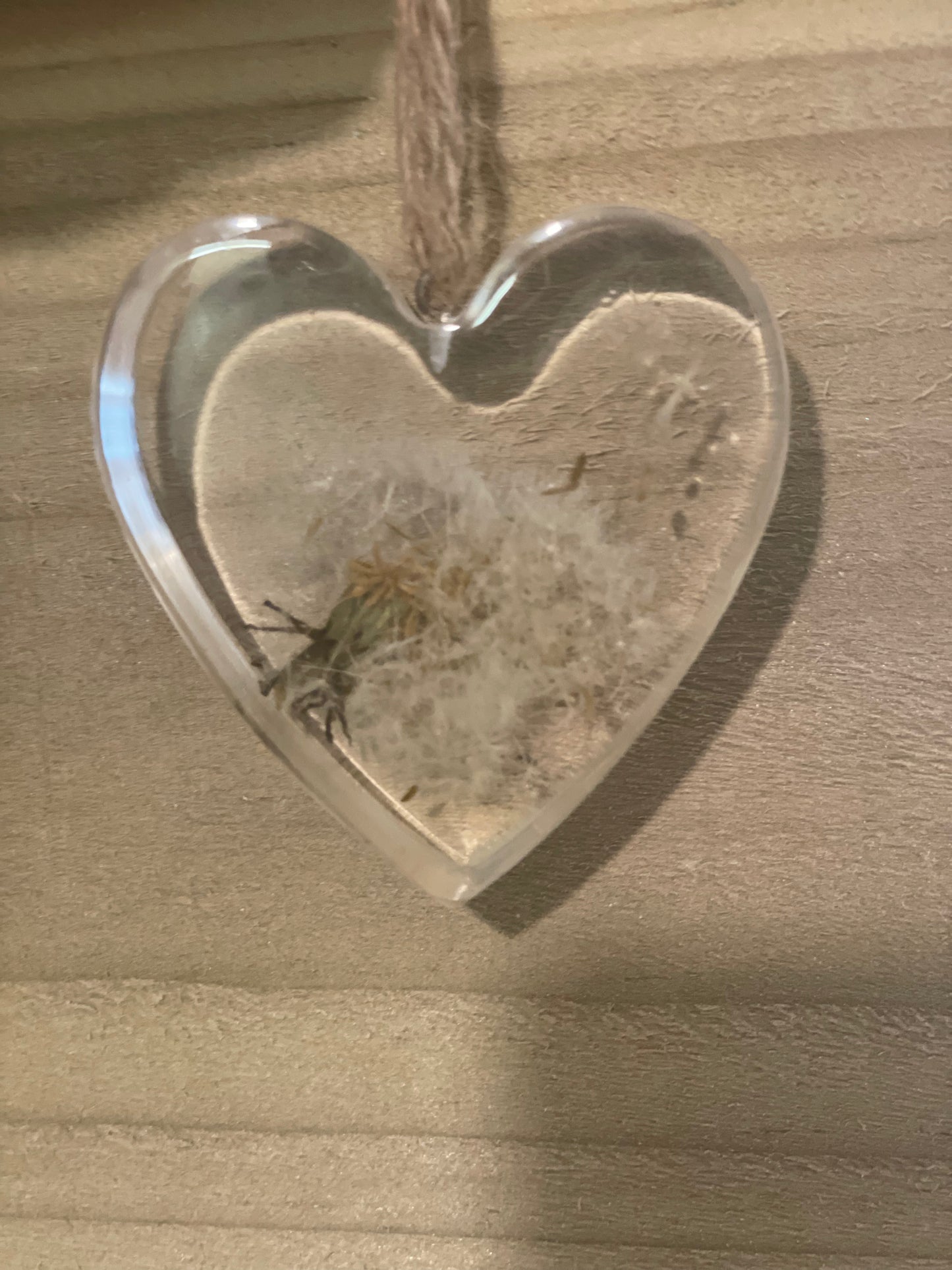 Real dandelion wish set in resin , gift for her, military child gift