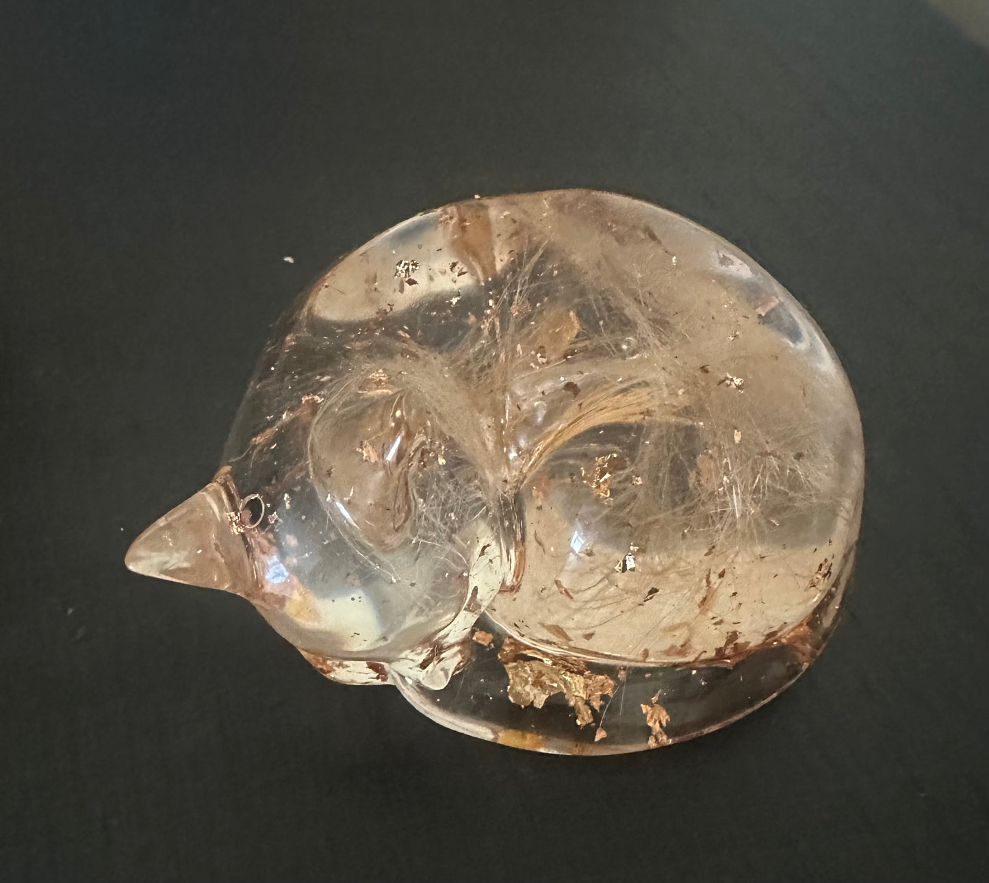Resin cat memorial