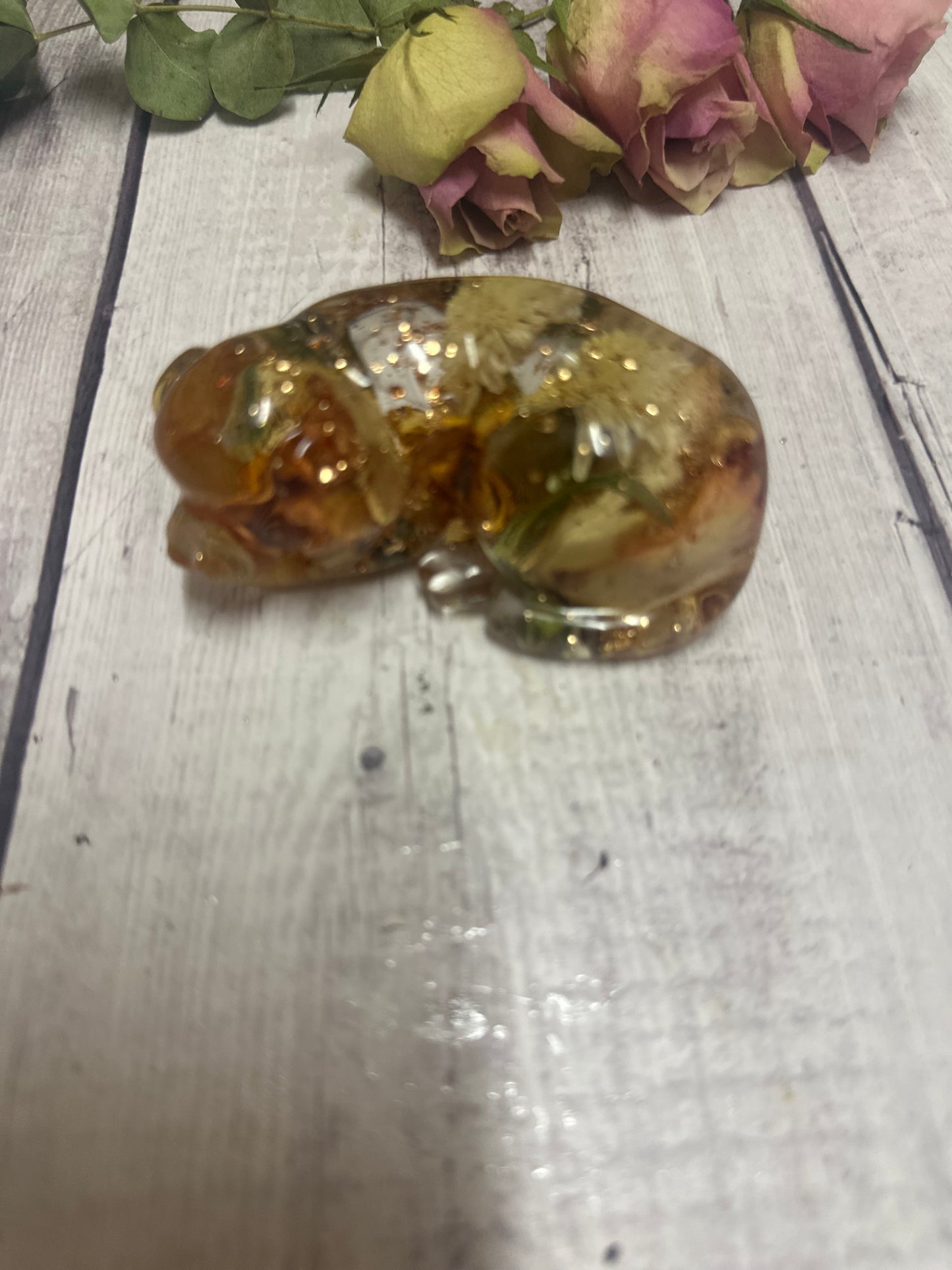Resin dog memorial