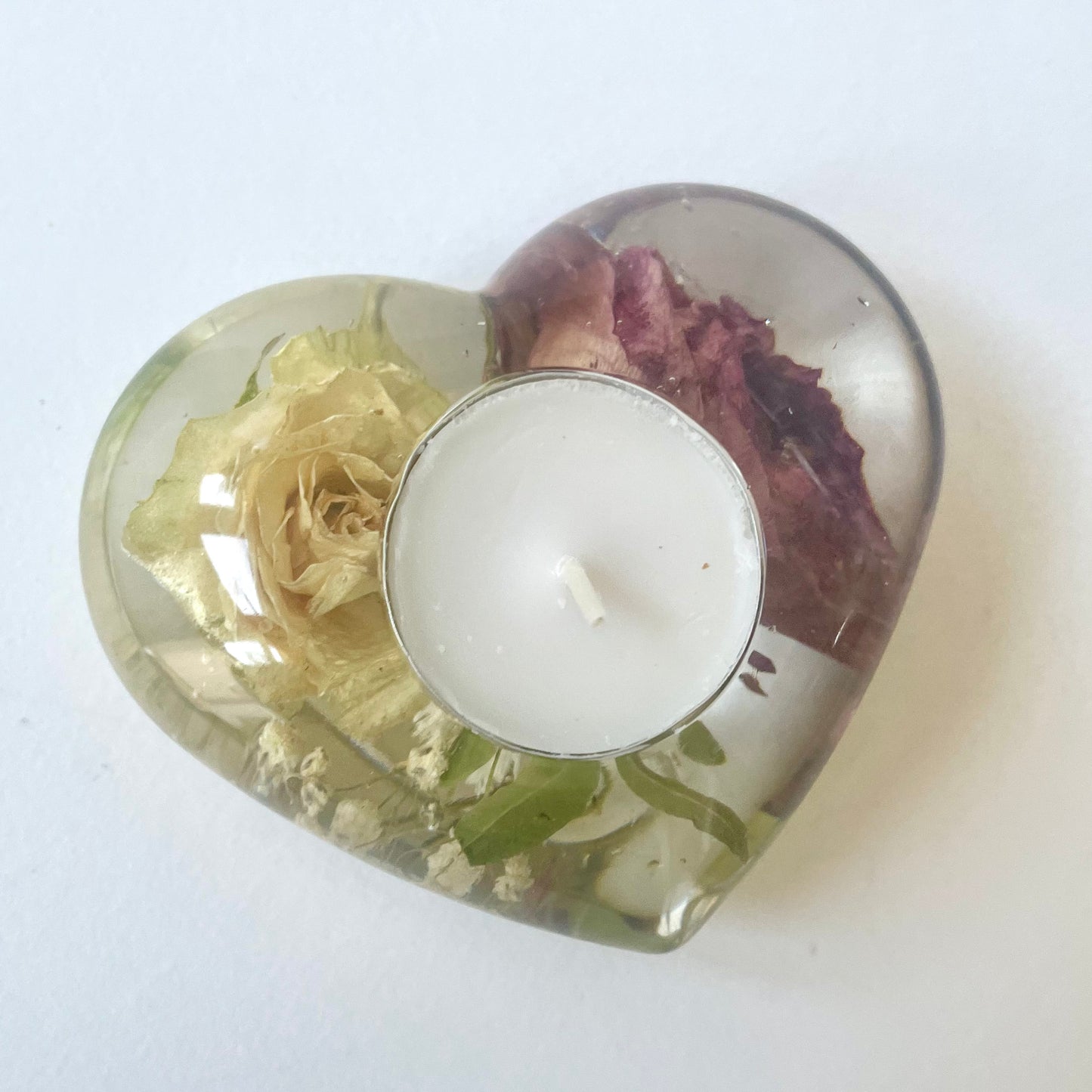 Heart candle holder