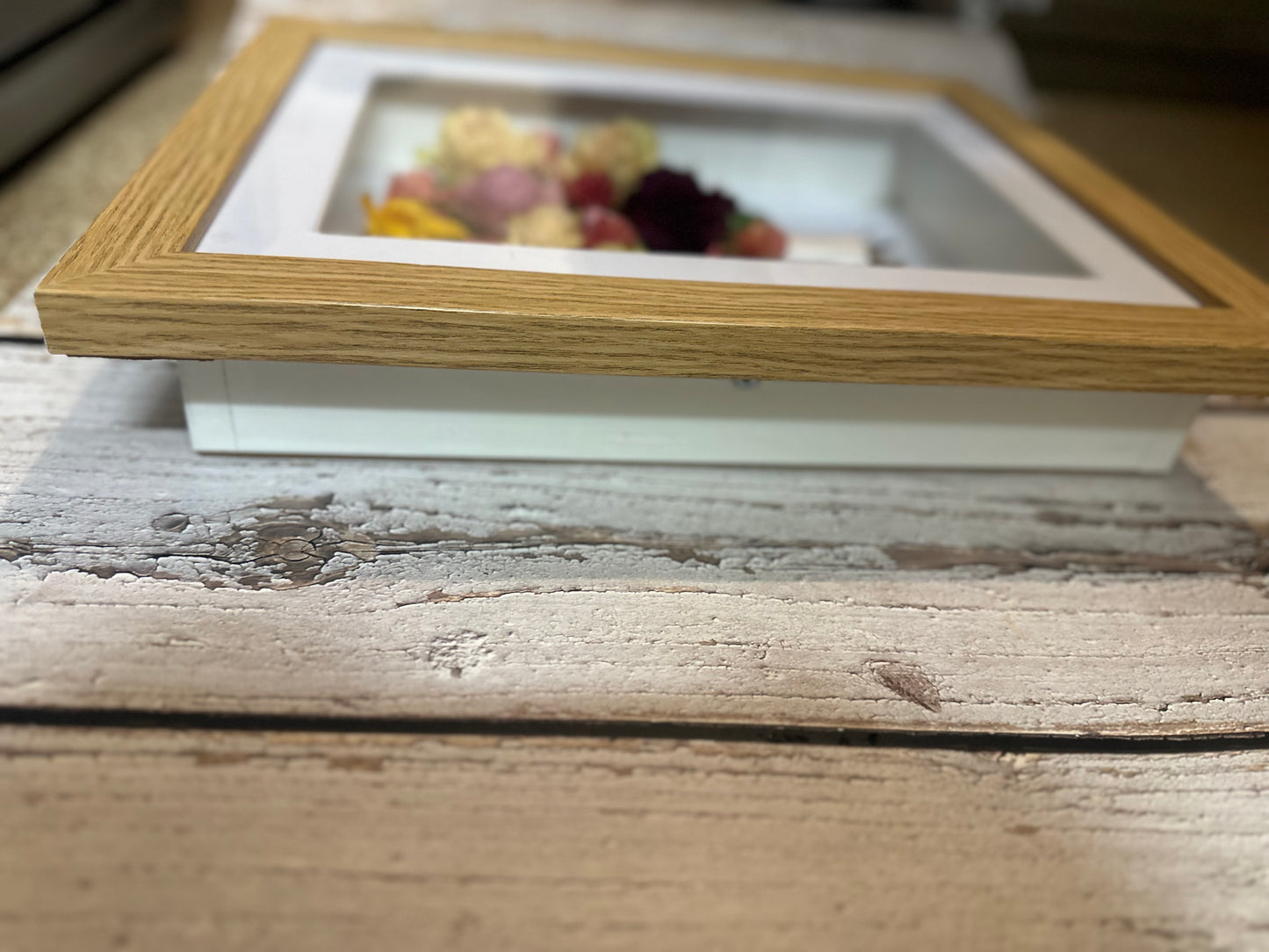 Dried flower preservation frame