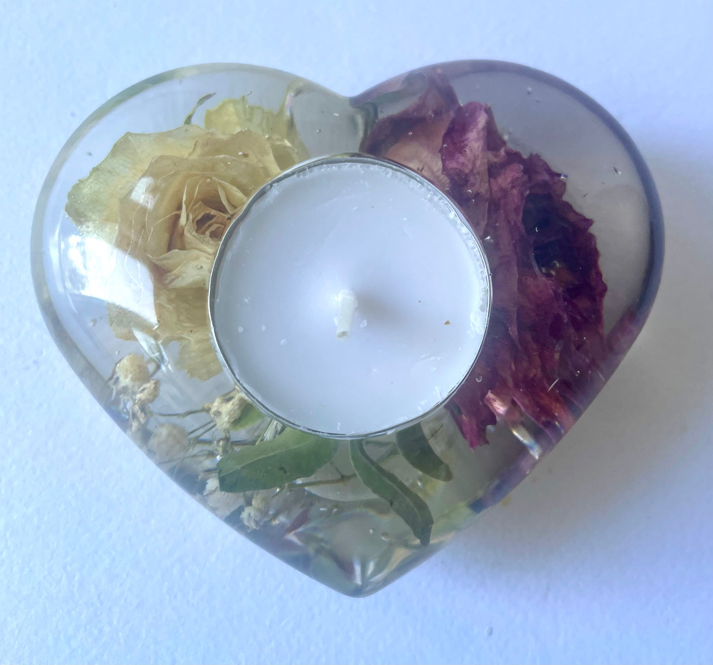 Heart candle holder