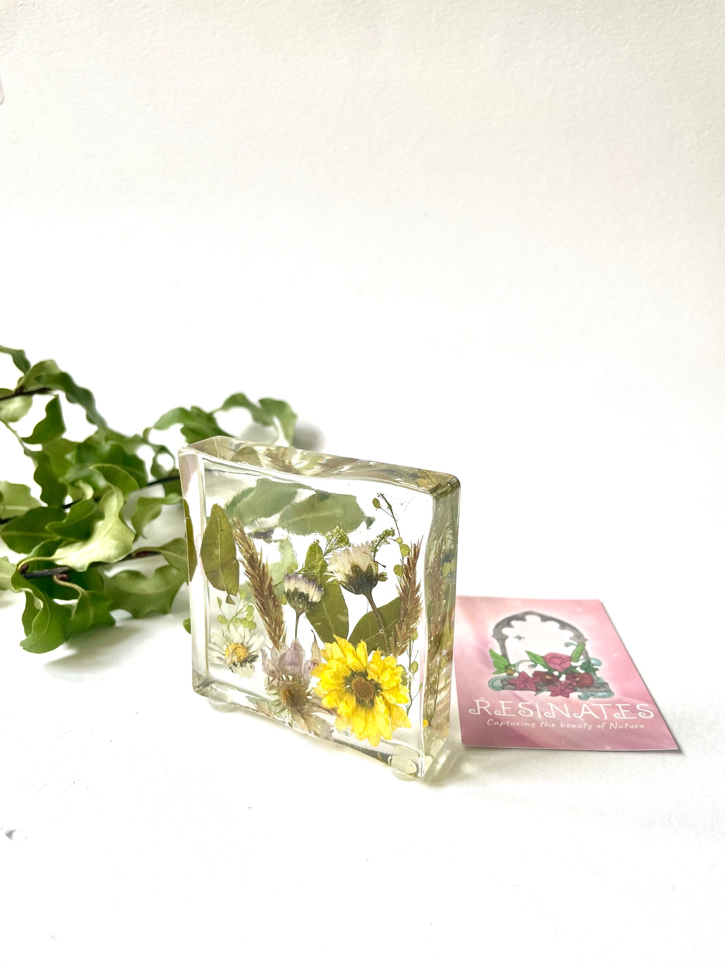 Minature wildflower resin scene