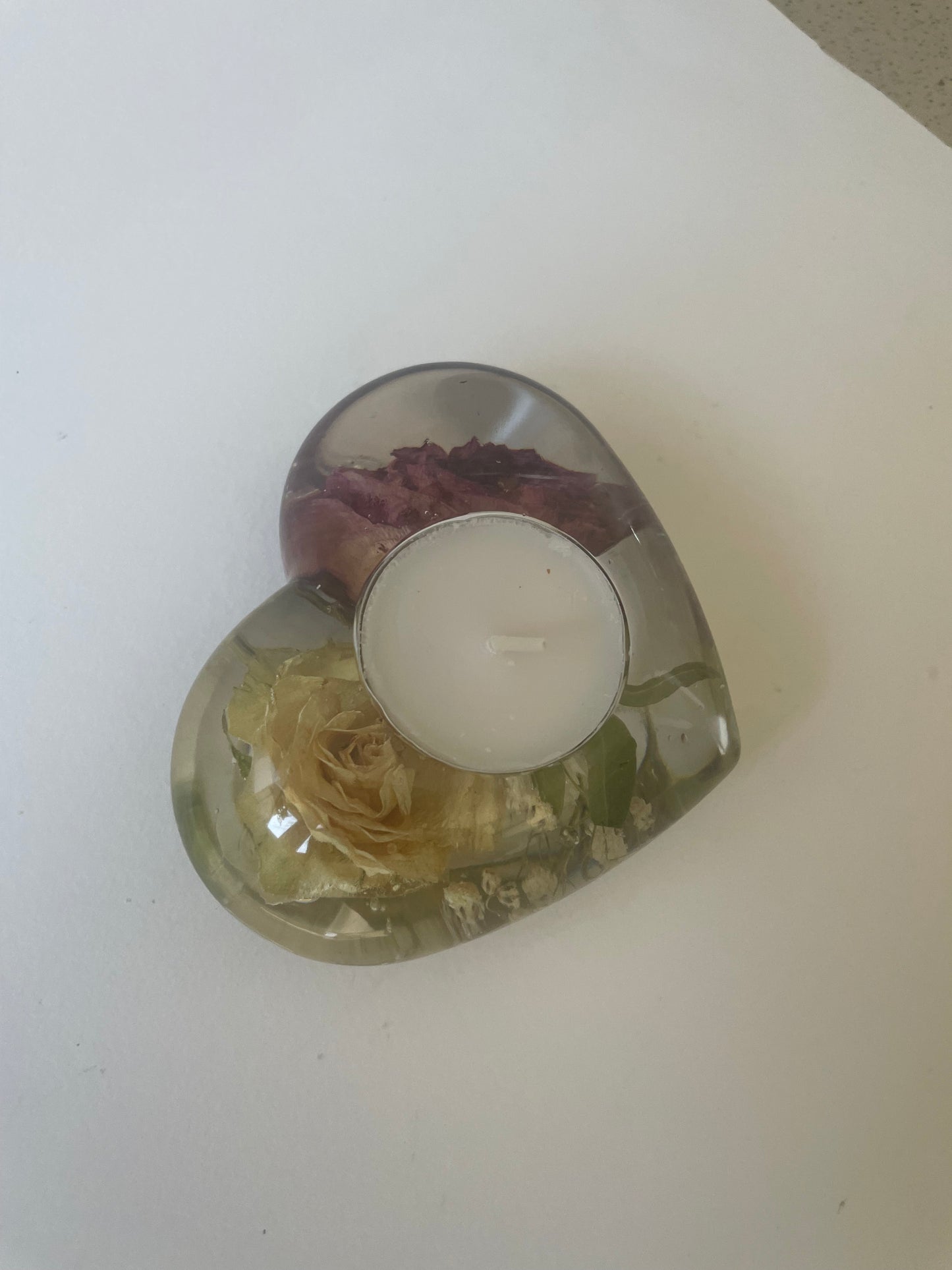 Heart candle holder