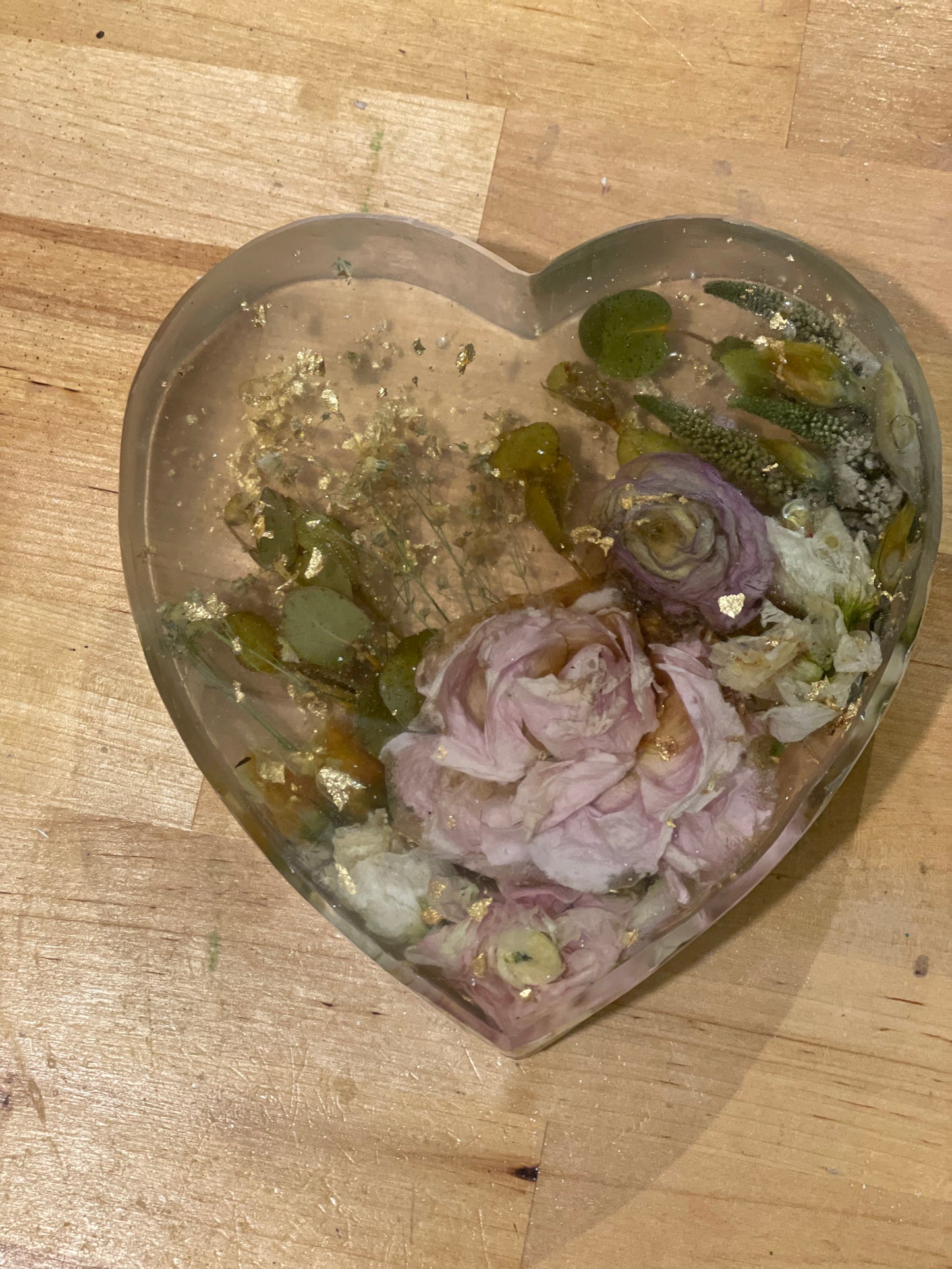 Flower preservation heart 16 cm