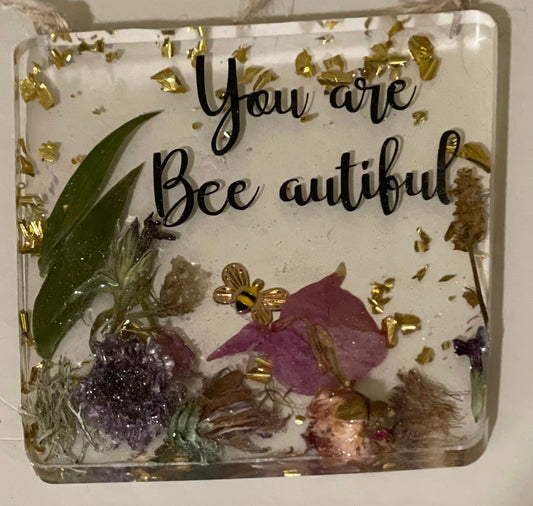 You are Bee autiful resin wall hanging, gift for her,