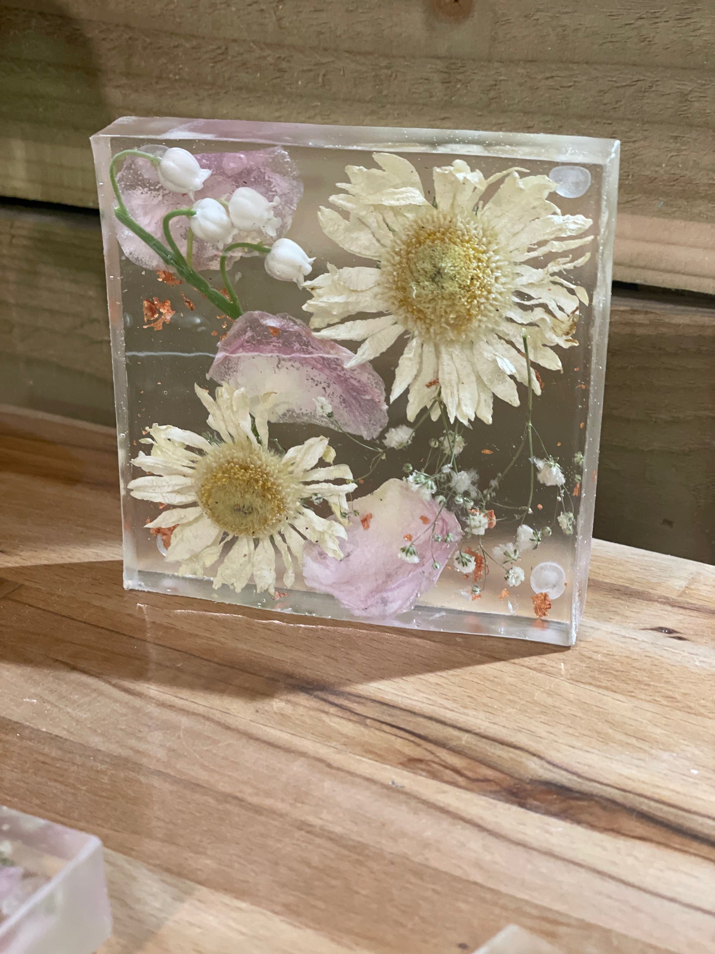 Flower preservation coasters Square