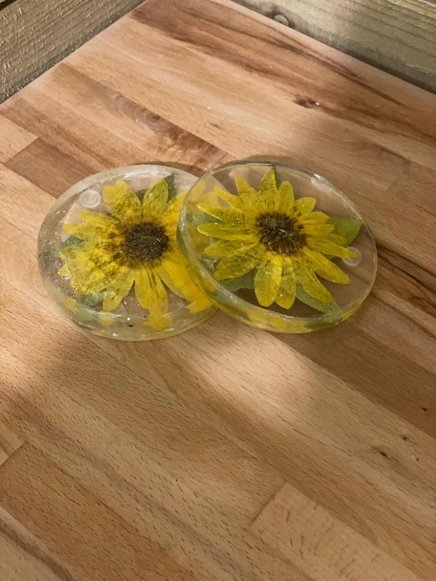 Flower Preservation Coasters Round