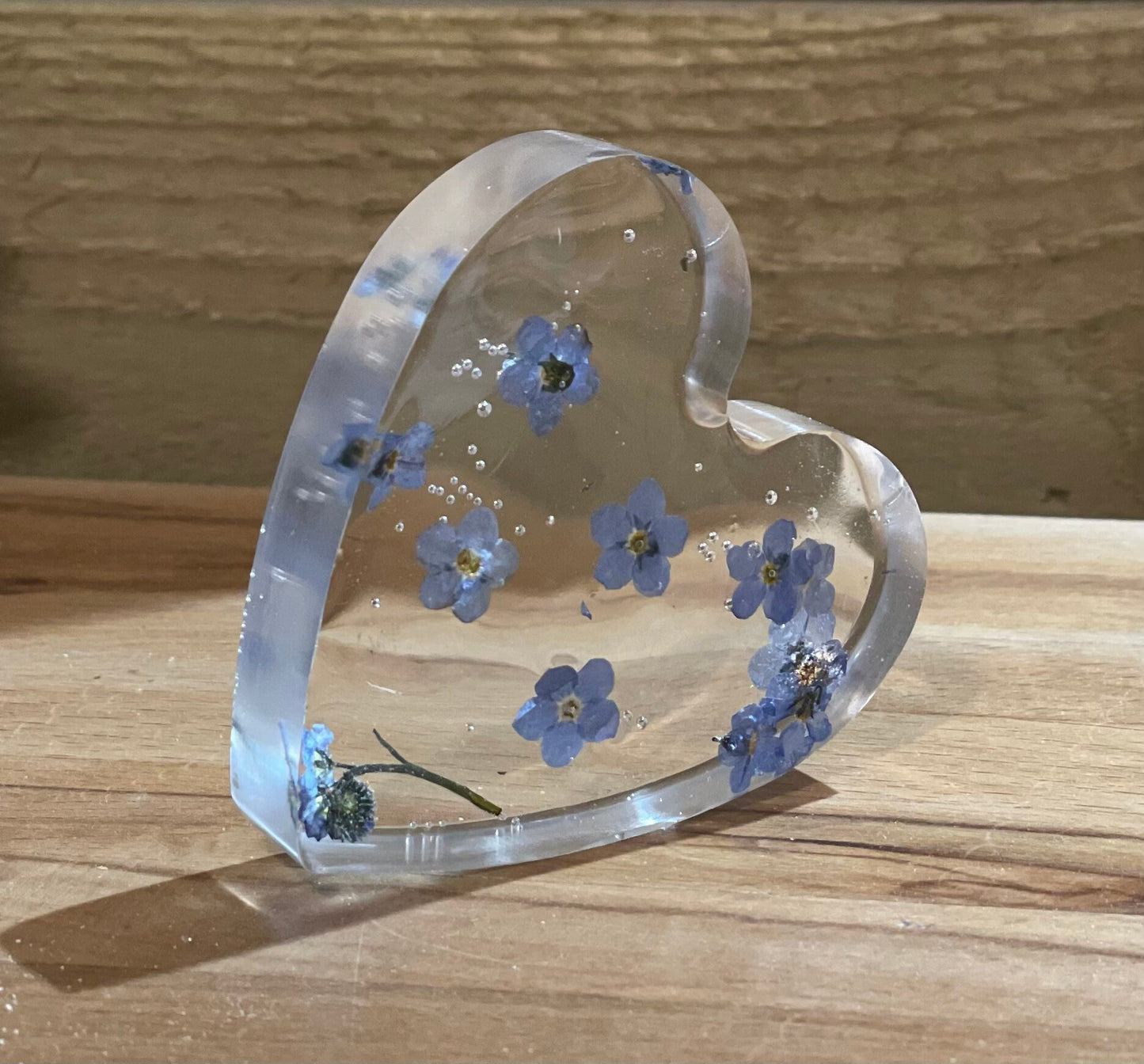 Forget me not free standing heart, Mother’s Day gift, memorial gift, gift for her, gift for nature lover, wildflower heart, sympathy gift,