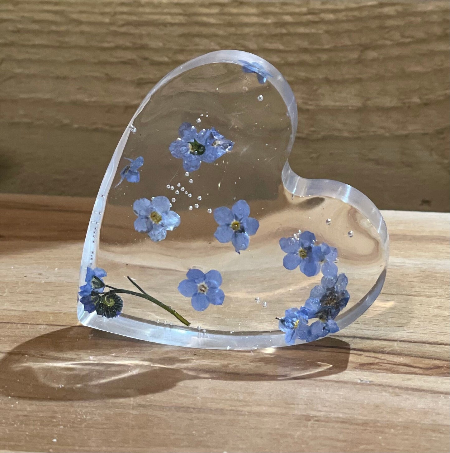 Forget me not free standing heart, Mother’s Day gift, memorial gift, gift for her, gift for nature lover, wildflower heart, sympathy gift,