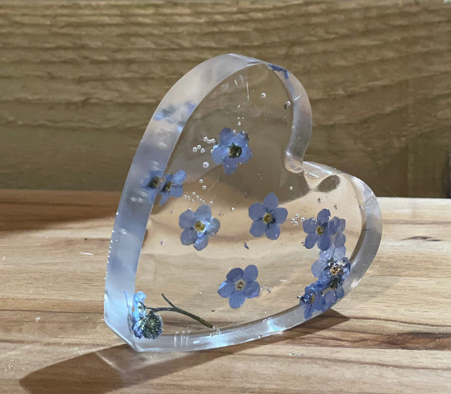 Forget me not free standing heart, Mother’s Day gift, memorial gift, gift for her, gift for nature lover, wildflower heart, sympathy gift,