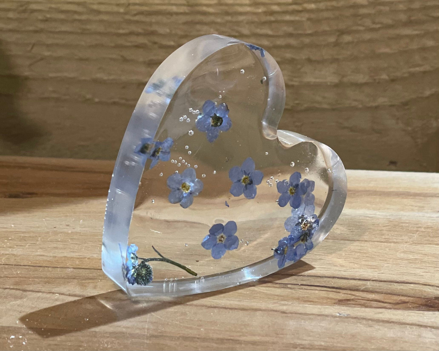 Forget me not free standing heart, Mother’s Day gift, memorial gift, gift for her, gift for nature lover, wildflower heart, sympathy gift,