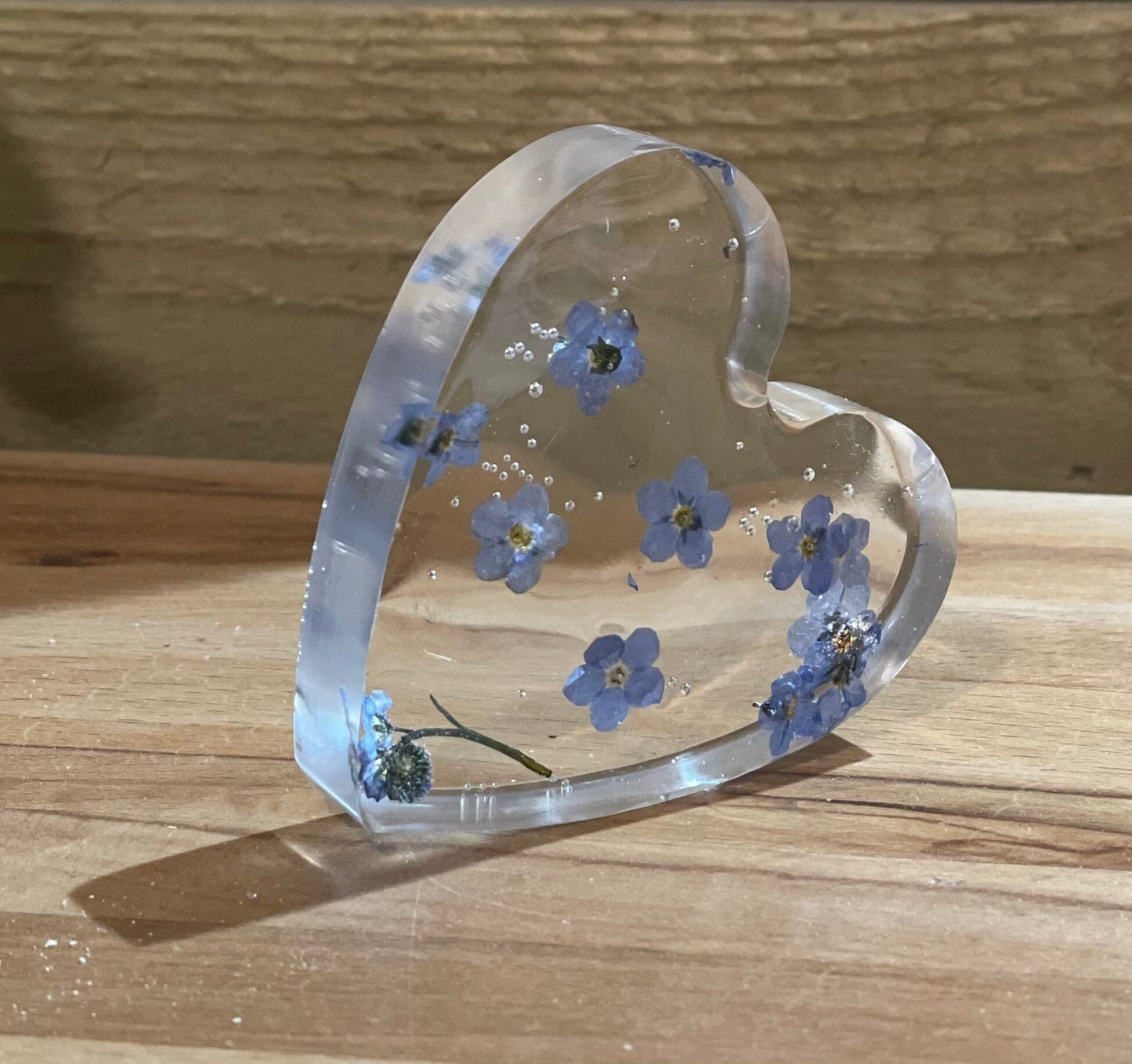 Forget me not free standing heart, Mother’s Day gift, memorial gift, gift for her, gift for nature lover, wildflower heart, sympathy gift,