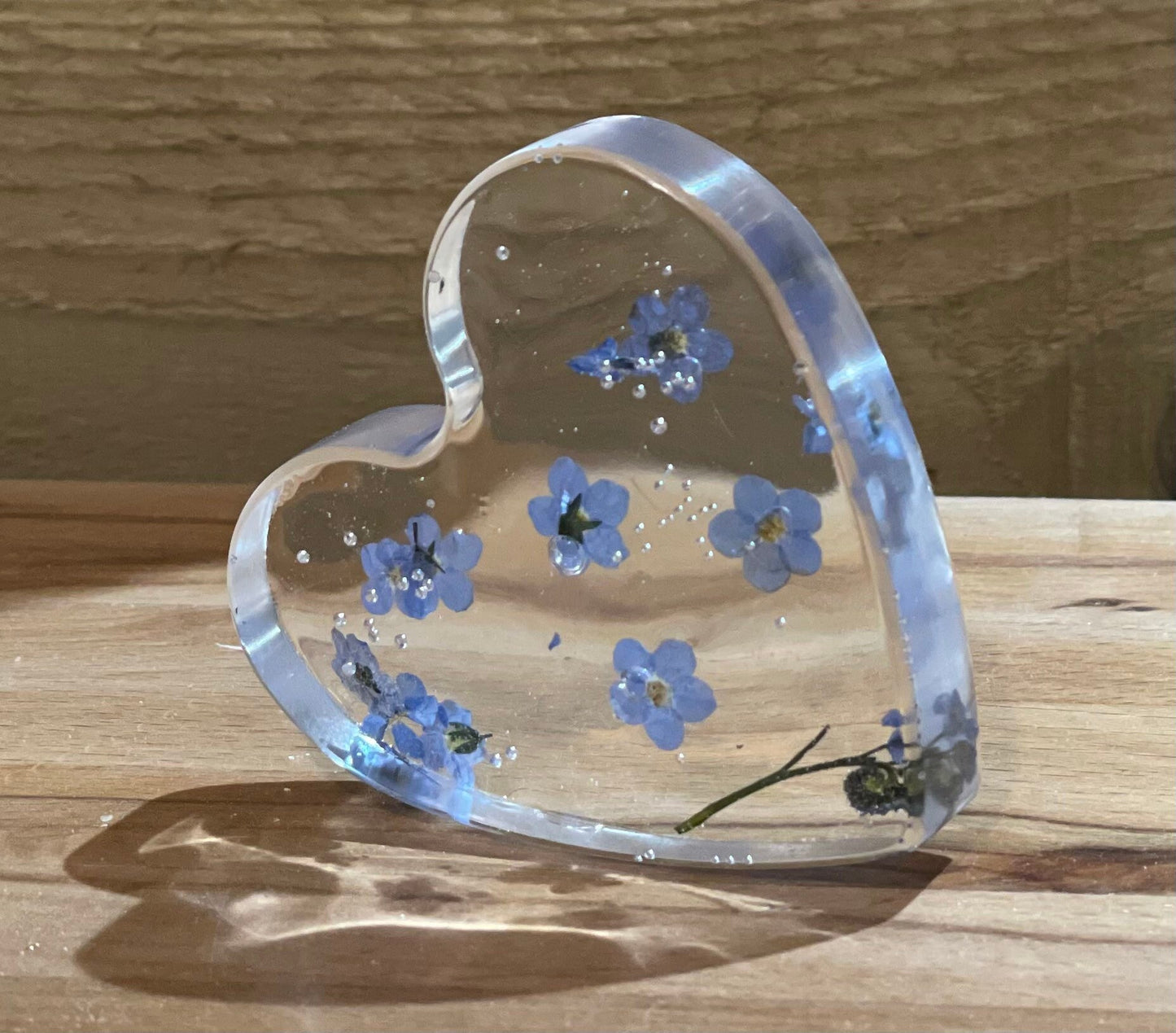 Forget me not free standing heart, Mother’s Day gift, memorial gift, gift for her, gift for nature lover, wildflower heart, sympathy gift,