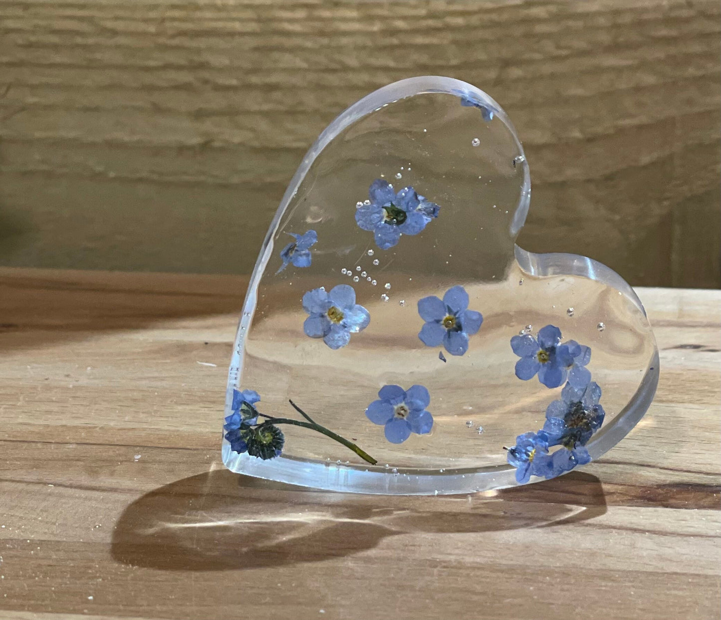 Forget me not free standing heart, Mother’s Day gift, memorial gift, gift for her, gift for nature lover, wildflower heart, sympathy gift,