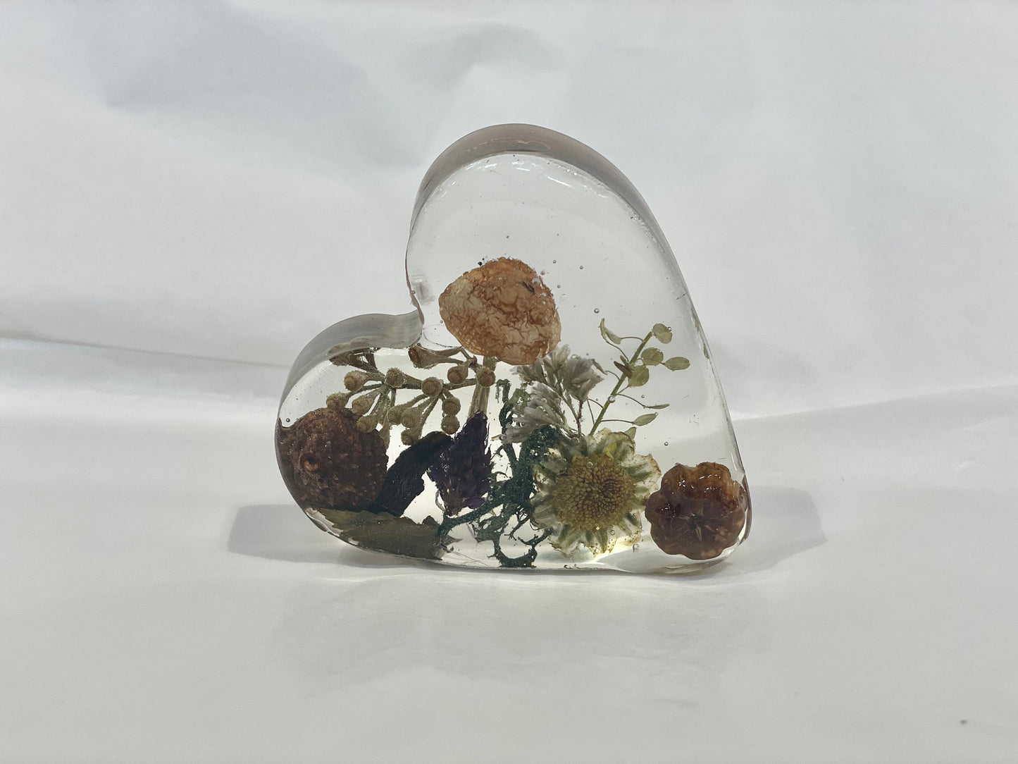 Toadstool free standing heart, Mother’s Day gift, Christmas gift, gift for her, gift for nature lover, wildflower heart, mushroom  heart